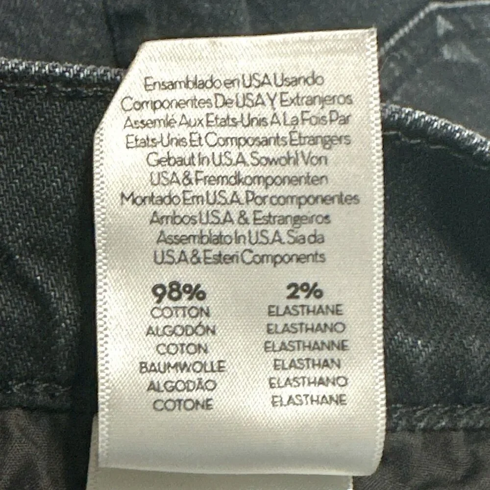 Mother Superior Jeans Black Size 25 The Scrapper Cuff Ankle Fray Who’s Sorry Now - Picture 12 of 14